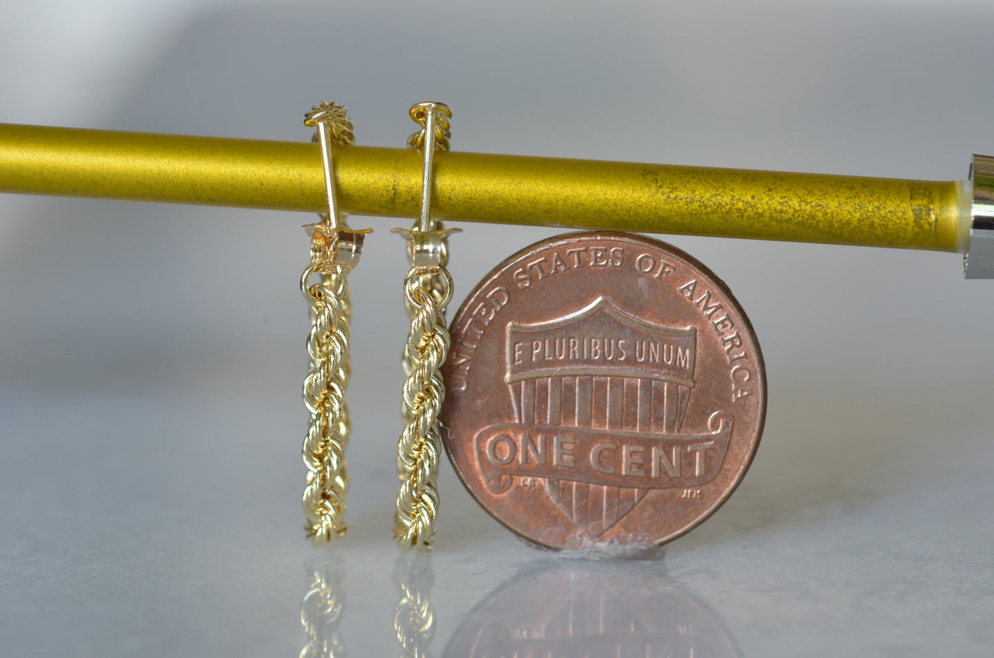 Slinky Estate Rope Chain Earrings