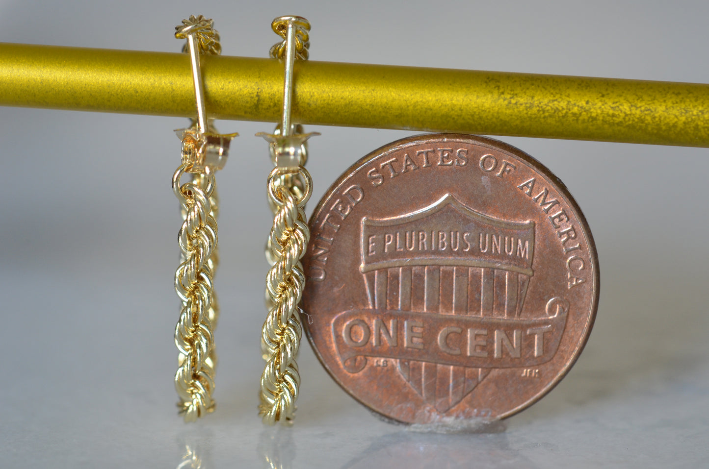 Slinky Estate Rope Chain Earrings