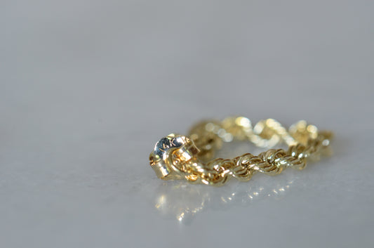 Slinky Estate Rope Chain Earrings