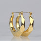 Perfect Vintage Faceted Hoops