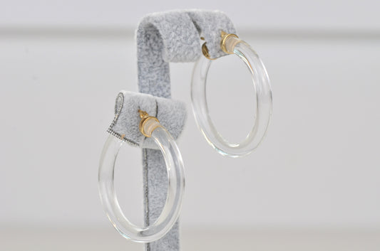 Playful Estate Lucite Hoops