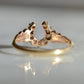 Charming Antique Diamond Horseshoe Ring