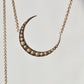 Antique Pearl Crescent Conversion Necklace