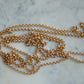 Lightweight and Long Antique Gold Muff Chain