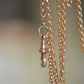 Lightweight and Long Antique Gold Muff Chain