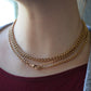 Lightweight and Long Antique Gold Muff Chain