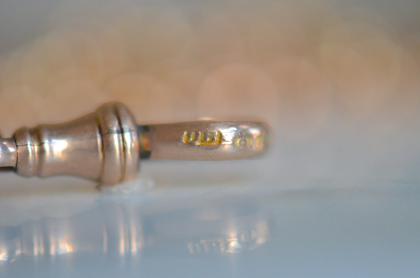 Lightweight and Long Antique Gold Muff Chain