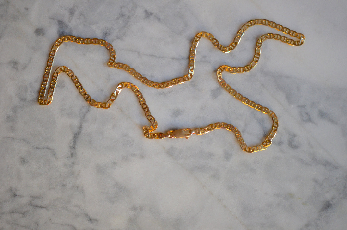 Silky Gold Anchor Chain