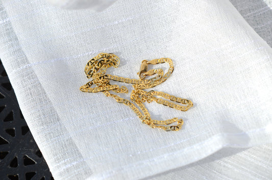 Silky Gold Anchor Chain