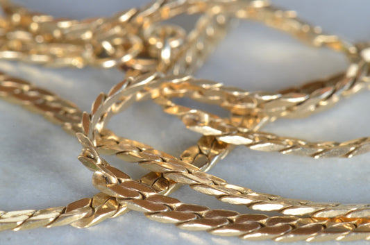 Slinky Flat Link Estate Necklace