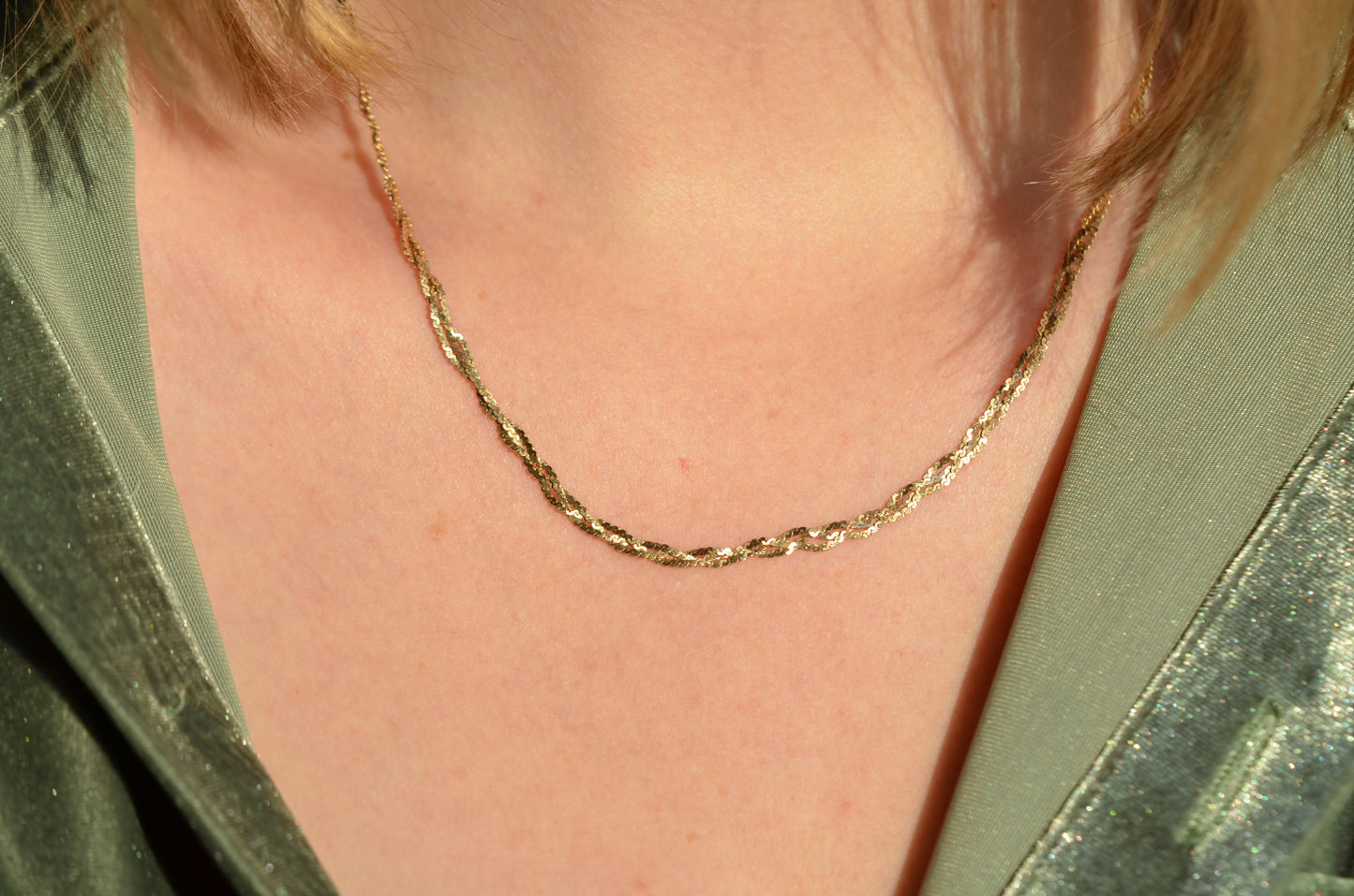Slinky Braided Vintage Necklace