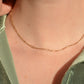 Dainty Vintage Trombone Link Necklace