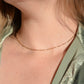 Dainty Vintage Trombone Link Necklace