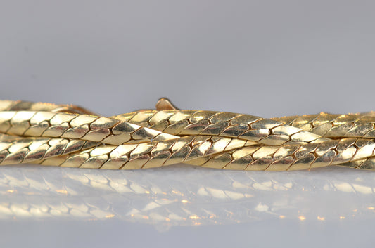 Sinuous Vintage Braided Necklace