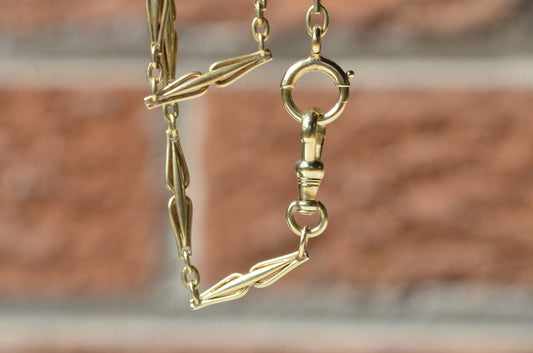 Edwardian Fancy Link Watch Chain