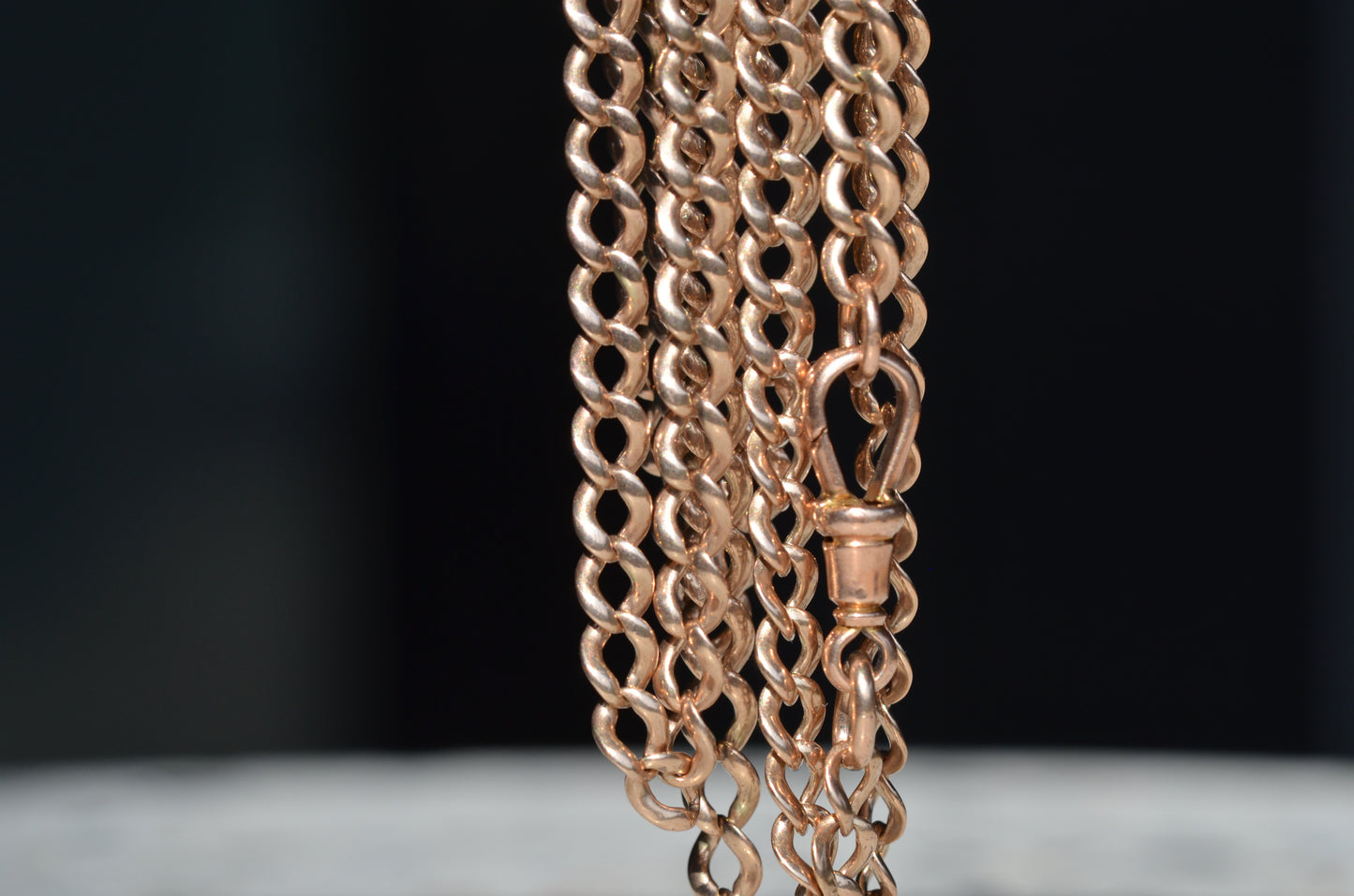 Sleek Antique Curb Chain