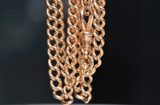 Ideal Antique Curb and Dog Clip Chain