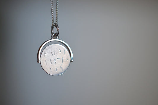 Vintage Sterling Silver "Happy Birthday" Spinner Charm