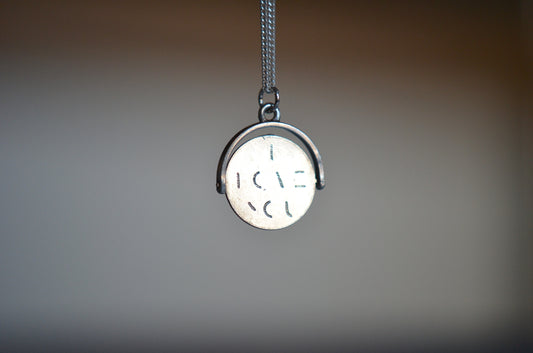 Vintage Silver "I Love You" Spinner