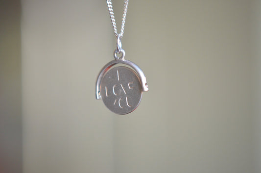 Small Silver "I Love You" Spinner