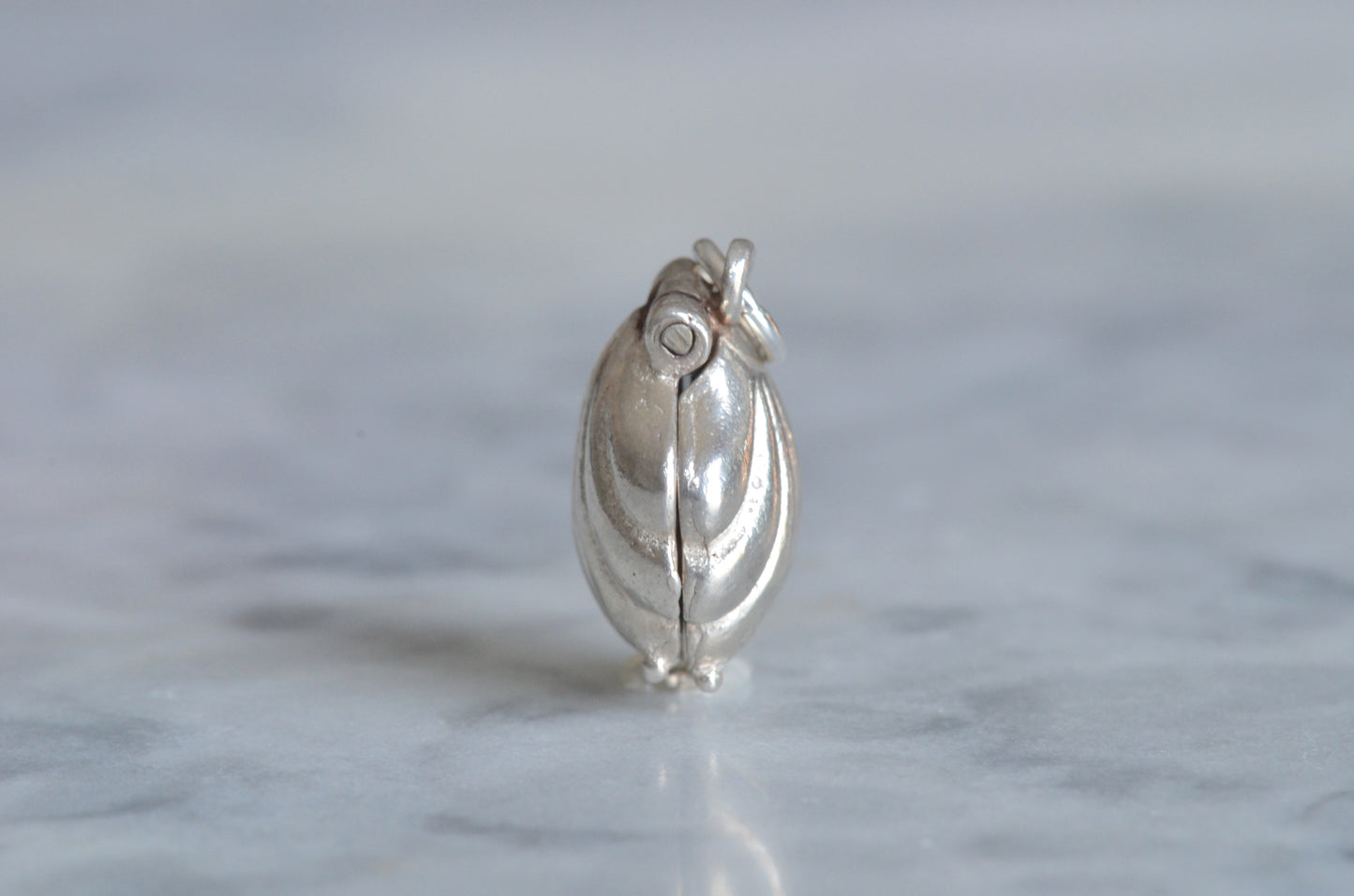 Darling Silver Vintage Shell and Pearl Charm