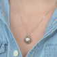 Darling Silver Vintage Shell and Pearl Charm
