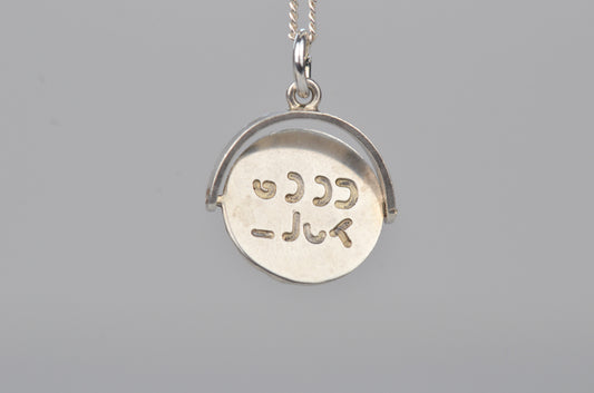 Playful Vintage Silver Good Luck Spinner