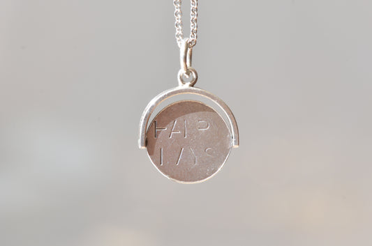 Vintage Silver Happy Days Spinner