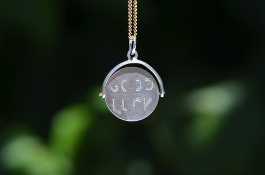 Vintage Silver Good Luck Spinner 2