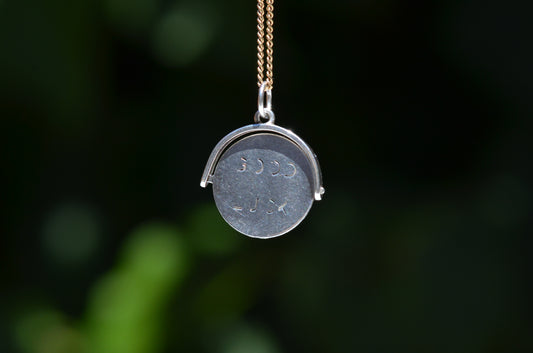 Vintage Silver Good Luck Spinner 6