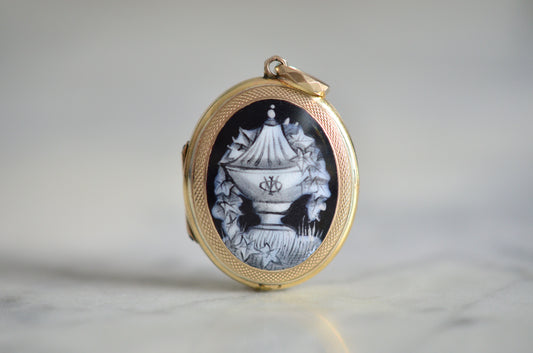 Victorian Enamel Mourning Locket