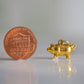 Golden Lucky Pig Vintage Charm