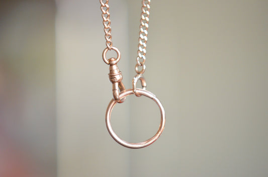 Smooth Rosy Gold Split Ring