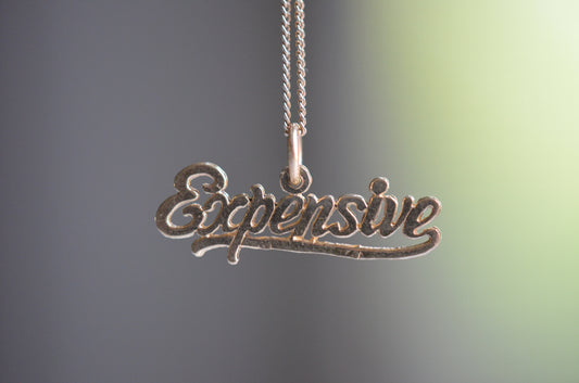 Deadstock "Expensive" Gold Nameplate