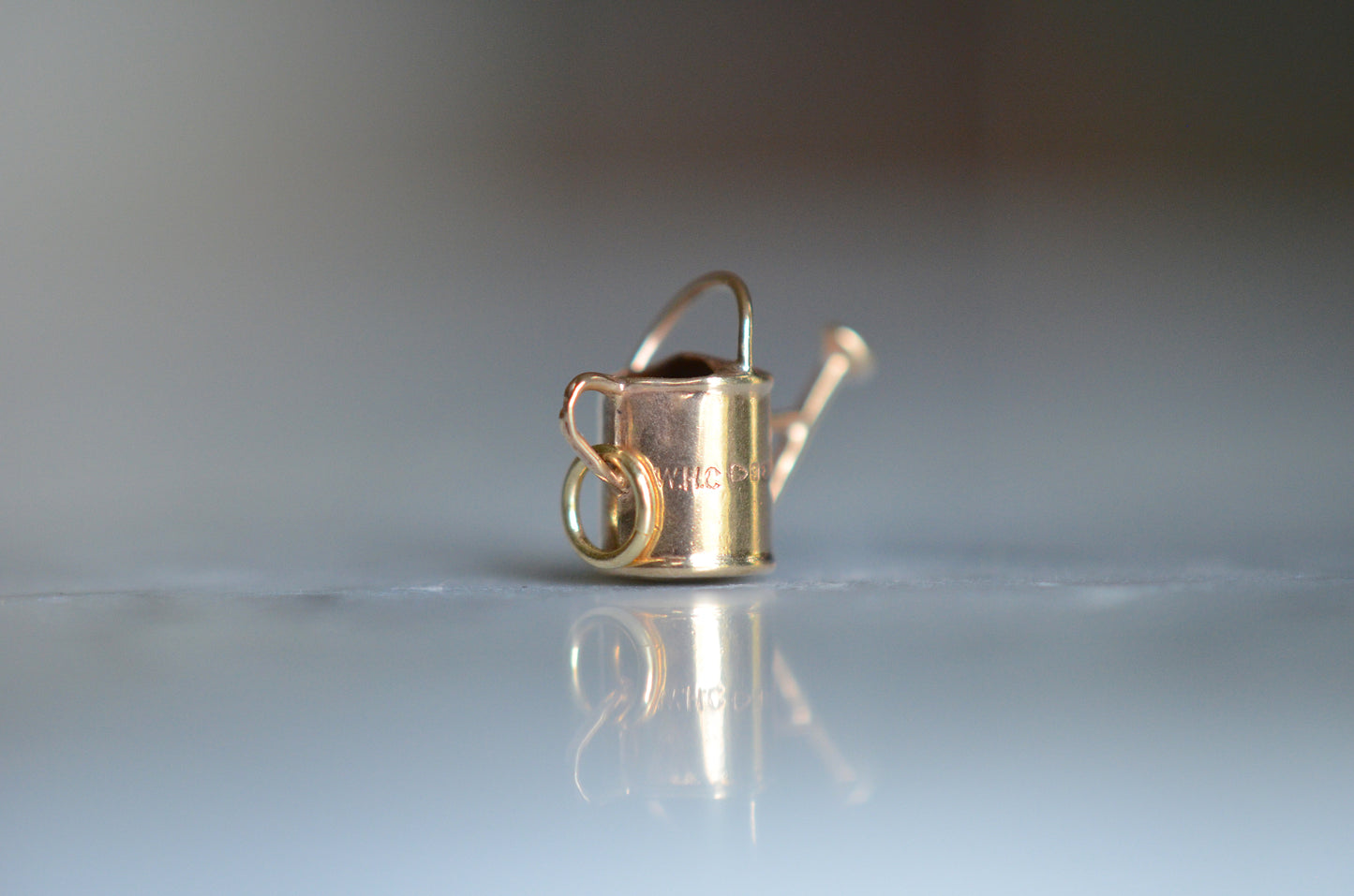 Vintage Gold Watering Can Charm