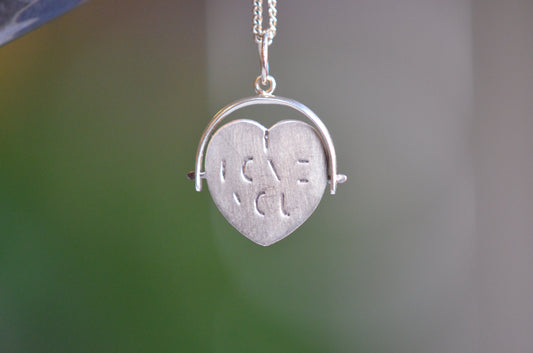 1988 "I Love You" Heart Spinner Charm