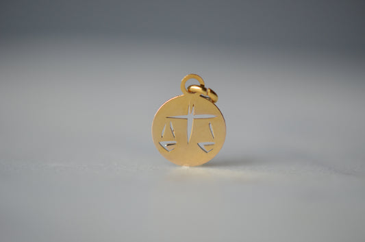 Crisp Minimalist Libra Charm