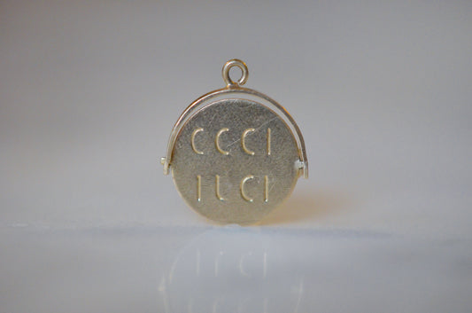 Minimalist Gold "Good Luck" Spinner 1975