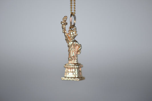 Miniature Statue of Liberty Gold Charm