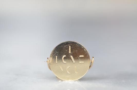Crisp Vintage Gold "I Love You Spinner"