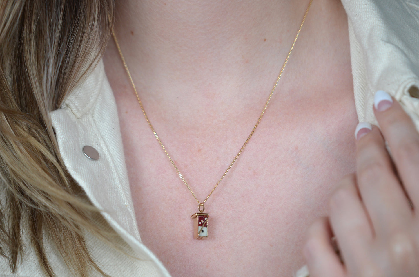Playful Vintage Mini Dice Charm