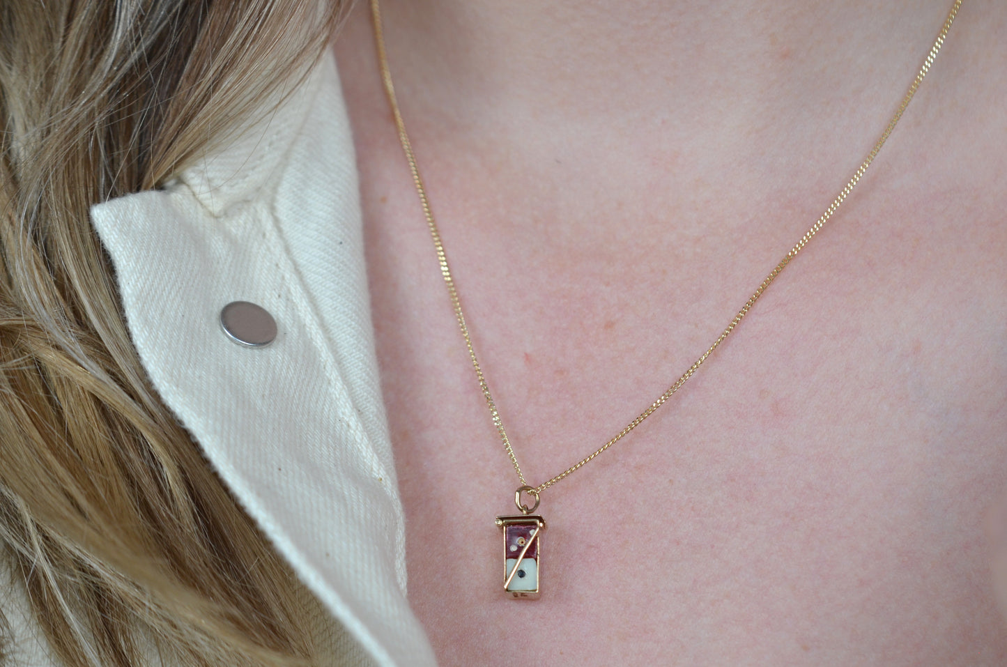 Playful Vintage Mini Dice Charm