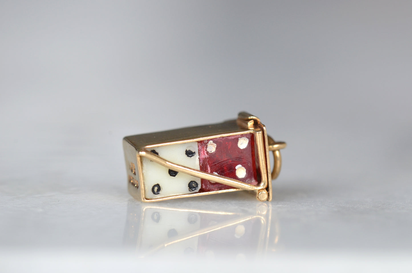 Playful Vintage Mini Dice Charm