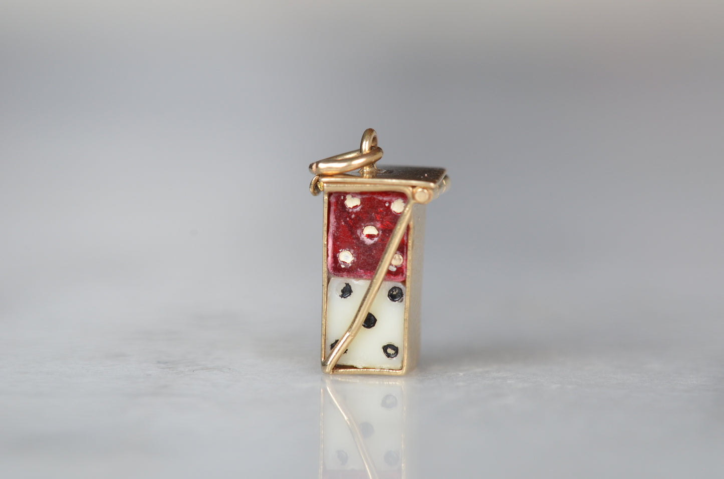 Playful Vintage Mini Dice Charm