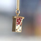 Playful Vintage Mini Dice Charm