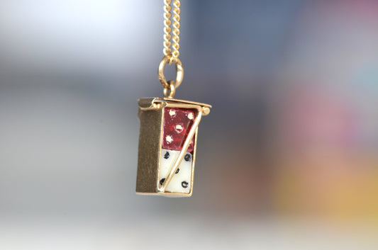 Playful Vintage Mini Dice Charm