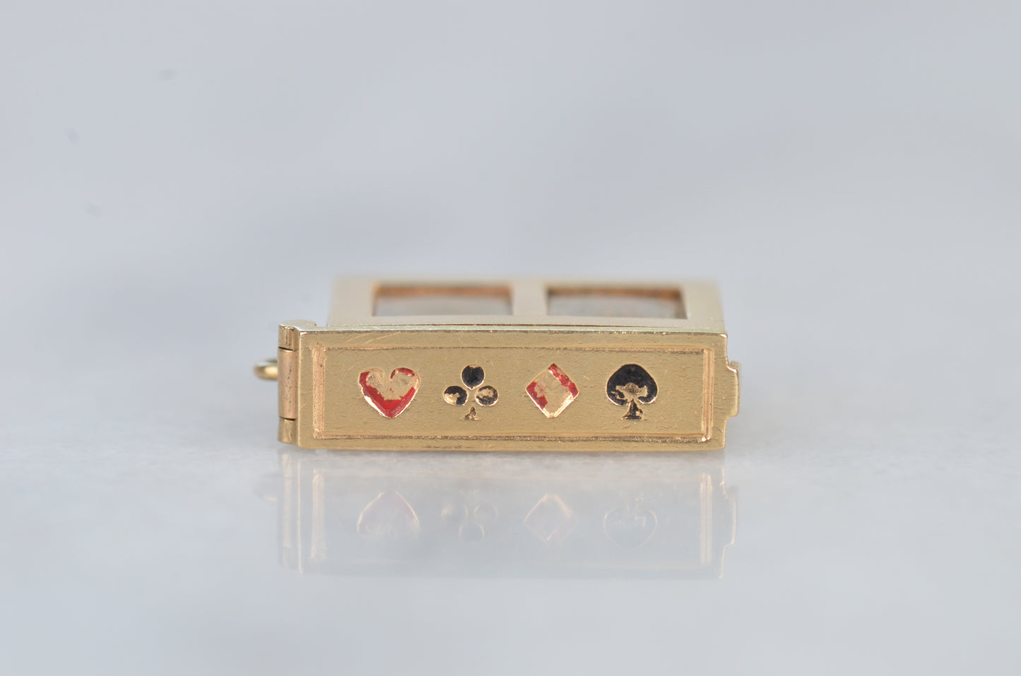 Vintage Wide Playing Card Charm