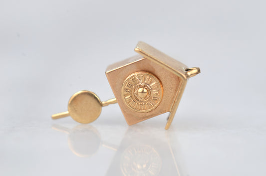 Playful Vintage Cuckoo Clock Charm