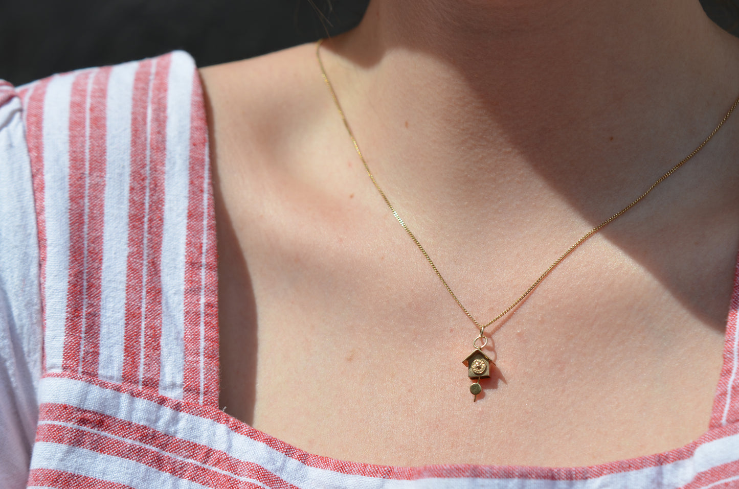 Playful Vintage Cuckoo Clock Charm