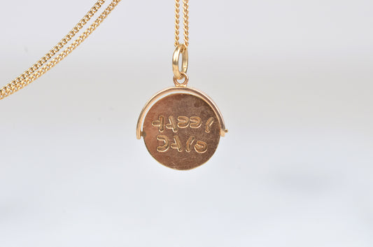 Midcentury "Happy Days" Gold Spinner